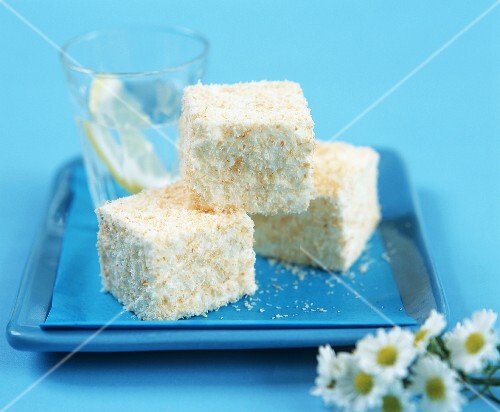 Zitronen-Kokos-Marshmallow-Würfel
