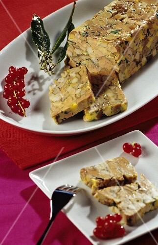 Terrine of poultry meat and goose liver pâté