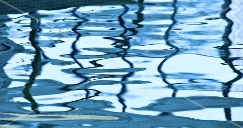 Water in swimming pool (full-frame)