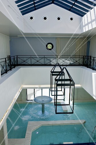 Swimming pool in spa hotel
