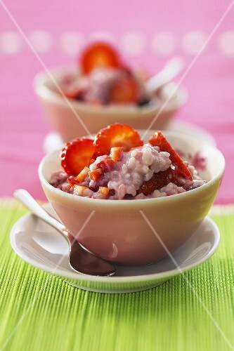 Strawberry risotto