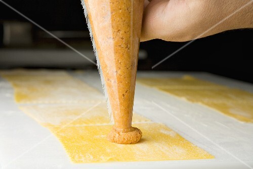 Making ravioli