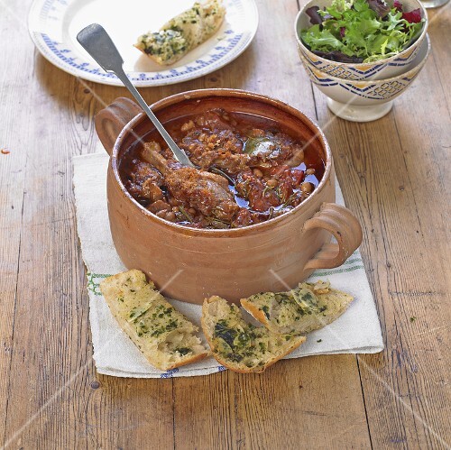 Cassoulet with pork and duck (France)