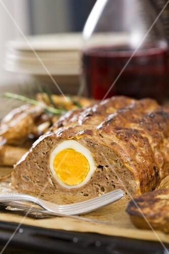 Meatloaf with egg