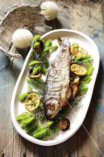 Stuffed trout