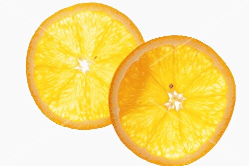 Two orange slices