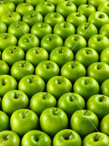 Viele Äpfel der Sorte 'Granny Smith'