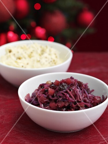 Red cabbage and parsnips
