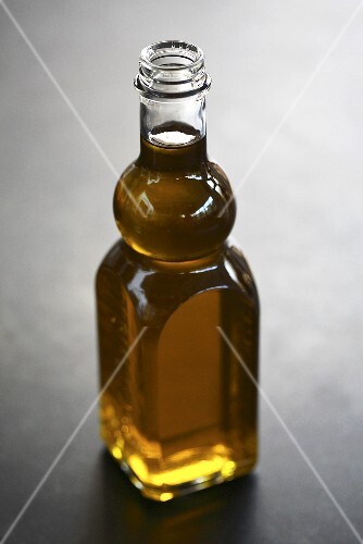 Olive oil in bottle