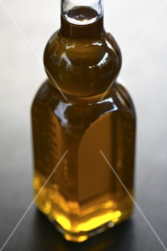 Olive oil in bottle