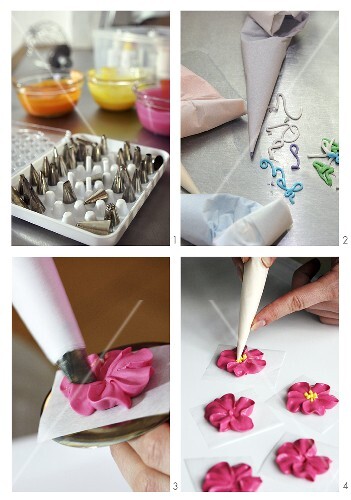 Making sugar flowers
