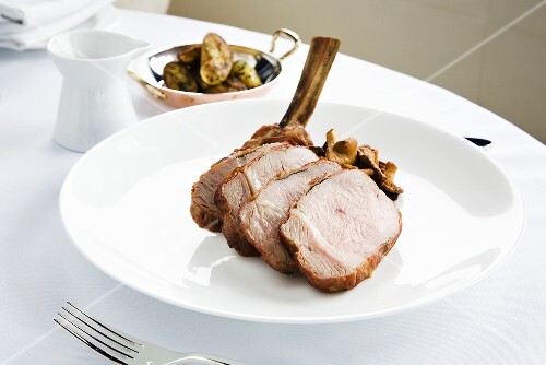Pork fillet with mushrooms
