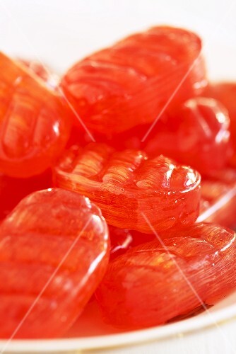 Red cough sweets