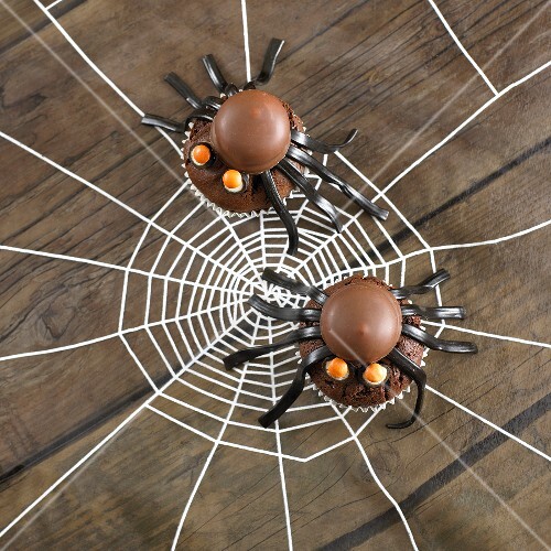 Spider cupcakes for Halloween