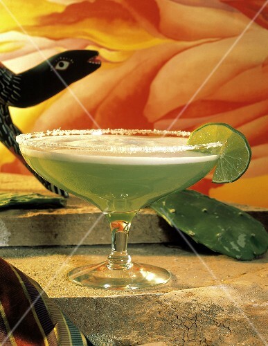 Margarita Cocktail mit Limetten & Salzrand