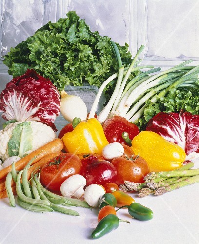 Fresh Garden Vegetabes Still Life