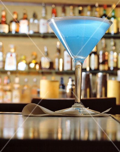 Blue Curacao Martini