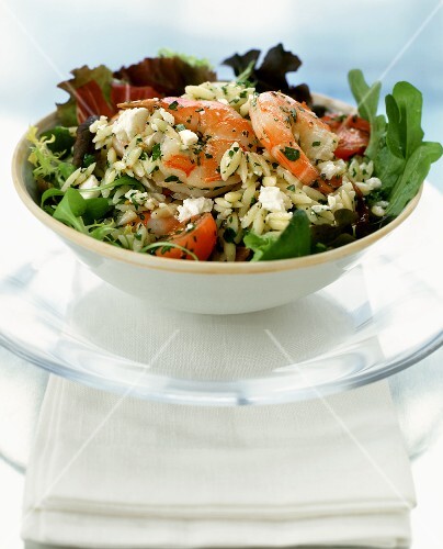 Shrimp, Feta and Orzo Salad