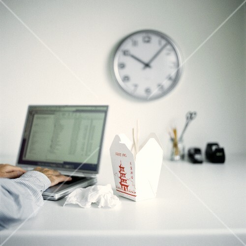 Asian snack in office
