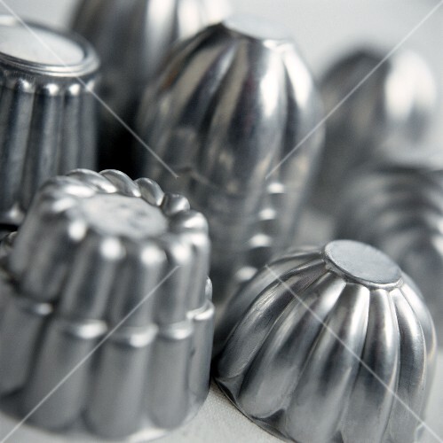 Various blancmange moulds