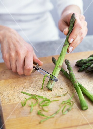 Peeling Asparagus