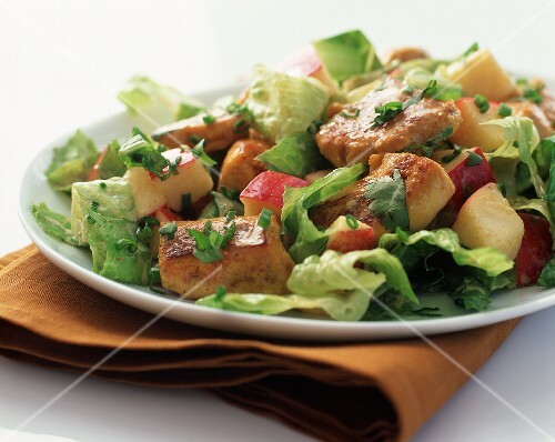 Salad with Apples and Pork
