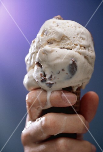 Ice Cream Cone Melting on Hand
