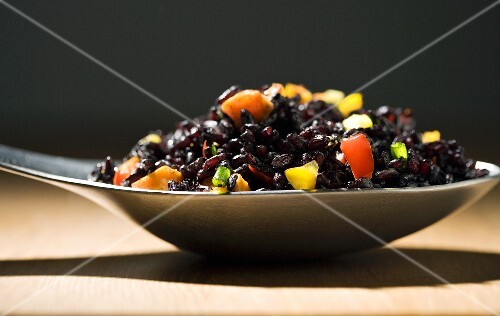 Spoonful of Forbidden Black Rice Salad