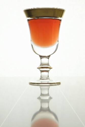 Glass of Light Organic Rose Wine