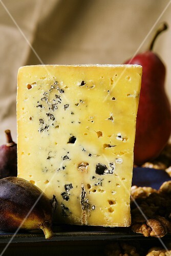 Blue Cheese Wedge with Fig and Walnuts