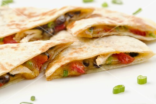 Chicken and Vegetable Quesadillas