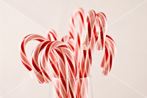 Glass of Candy Canes